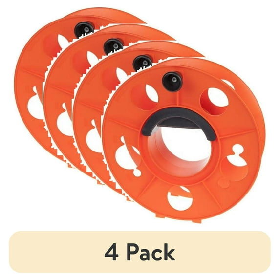 (4 pack) Bayco KW-130 Heavy Duty Cord Reel 150 Ft with 2 Outlets