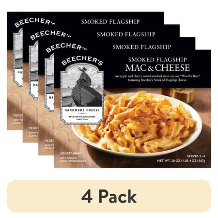 (4 pack) Beecher's Smoked Flagship Mac & Cheese, 20 oz (Frozen)