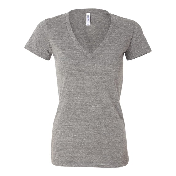 (4 pack) Bella + Canvas 8435 Ladies Triblend Short-Sleeve Deep V-Neck T-Shirt