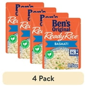 (4 pack) Ben's Original Ready Rice Basmati Rice, Easy Side Dish, 8.5 Ounce Pouch