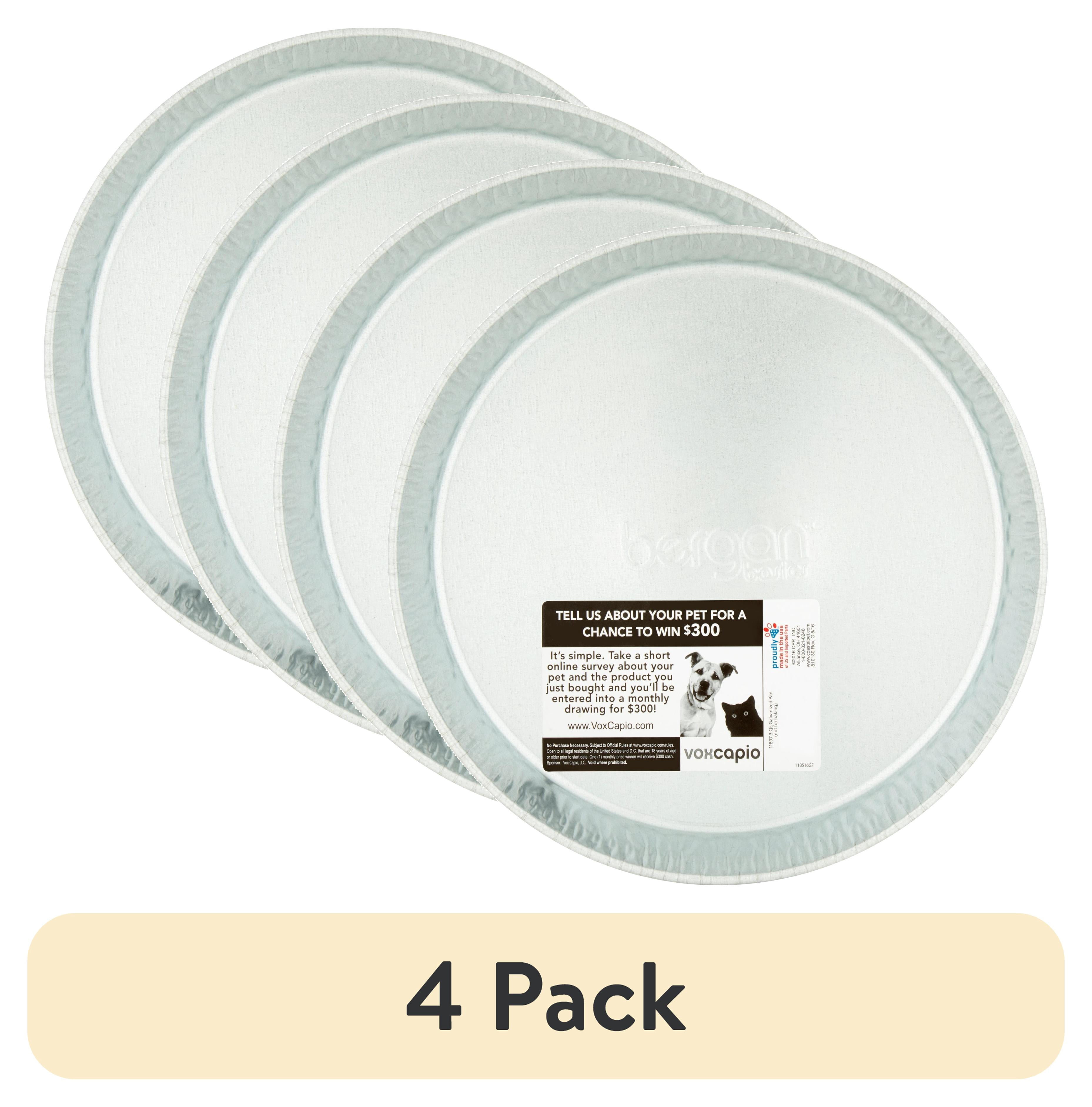 (4 pack) Bergan 3-Quart Galvanized Pet Feeder