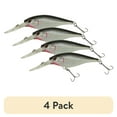 thumbnail image 1 of (4 pack) Berkley Flicker Shad Fishing Lure, Black Silver, 1/2 oz, 1 of 3