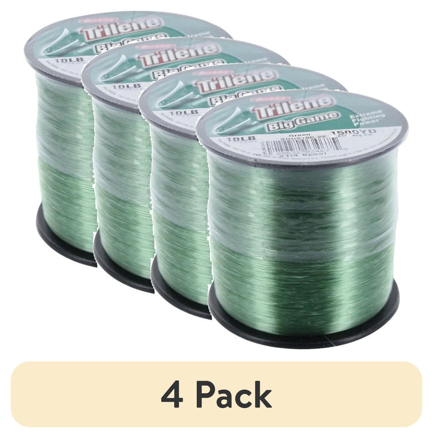(4 pack) Berkley Trilene Big Game, Green, 50lb 22.6kg Monofilament Fishing Line