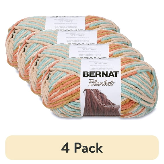 (4 pack) Bernat Blanket Big Ball Yarn