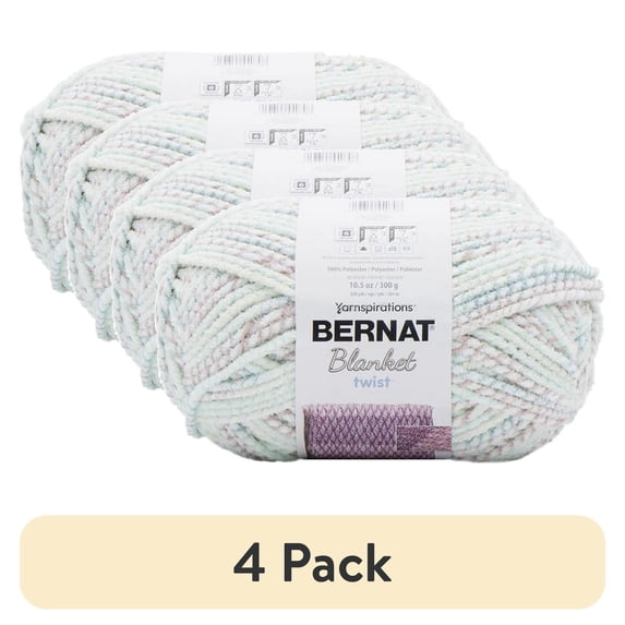 (4 pack) Bernat Blanket Twist Yarn-Beachcomber