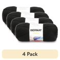 thumbnail image 1 of (4 pack) Bernat Satin Yarn (100G/3.5Oz), Ebony, 1 of 6