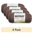 thumbnail image 1 of (4 pack) Bernat® Super Value™ #4 Worsted (Medium) Acrylic Yarn, Taupe 7oz/197g 440 Yards, 1 of 6