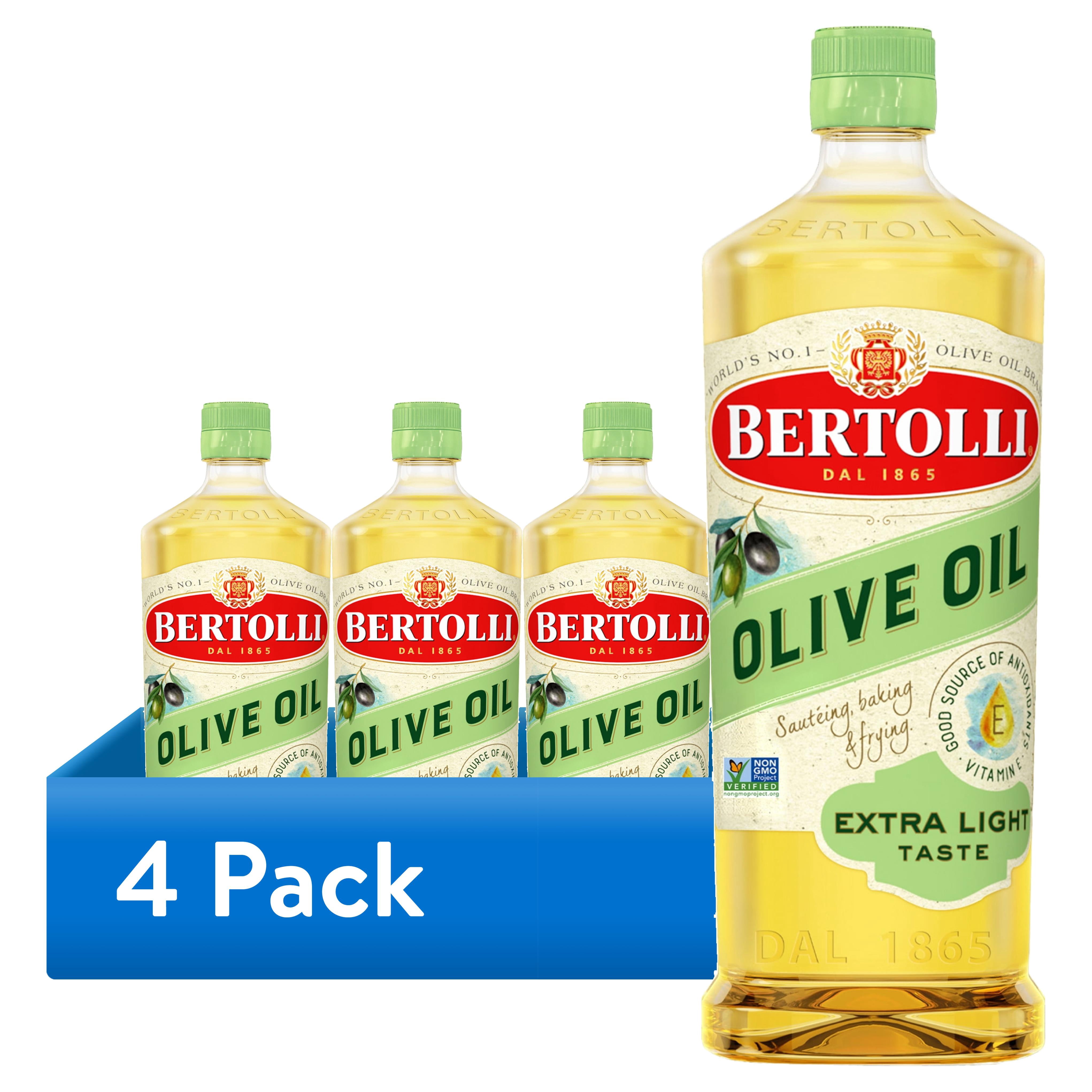 (4 pack) Bertolli Olive Oil, Extra Light Taste, 25.4 oz
