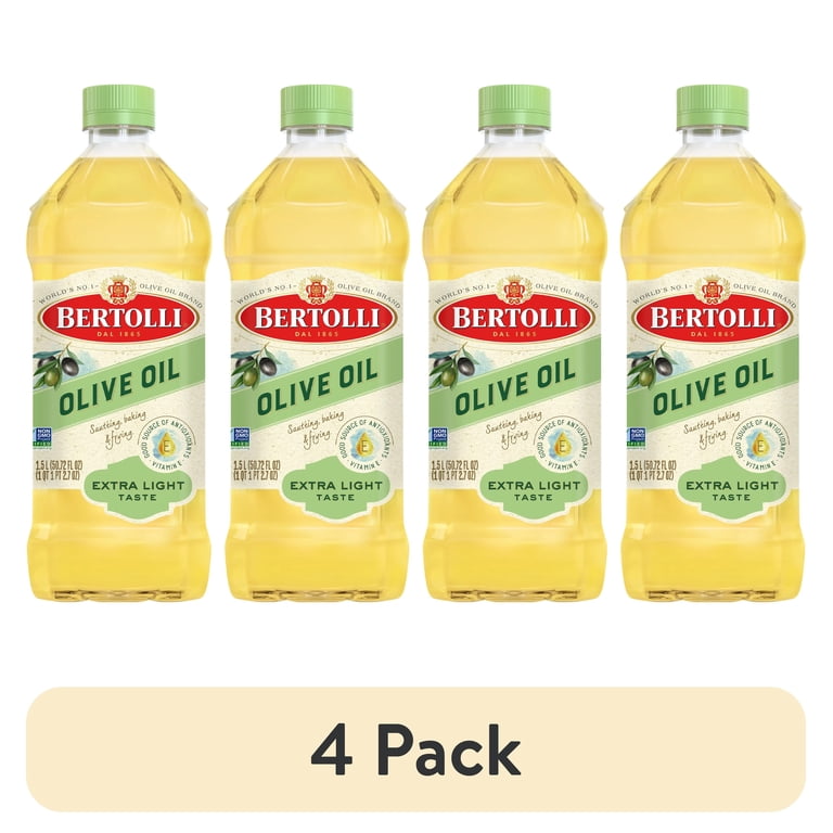 4 pack) Bertolli Olive Oil, Extra Light, 50.7 fl oz - Walmart.com