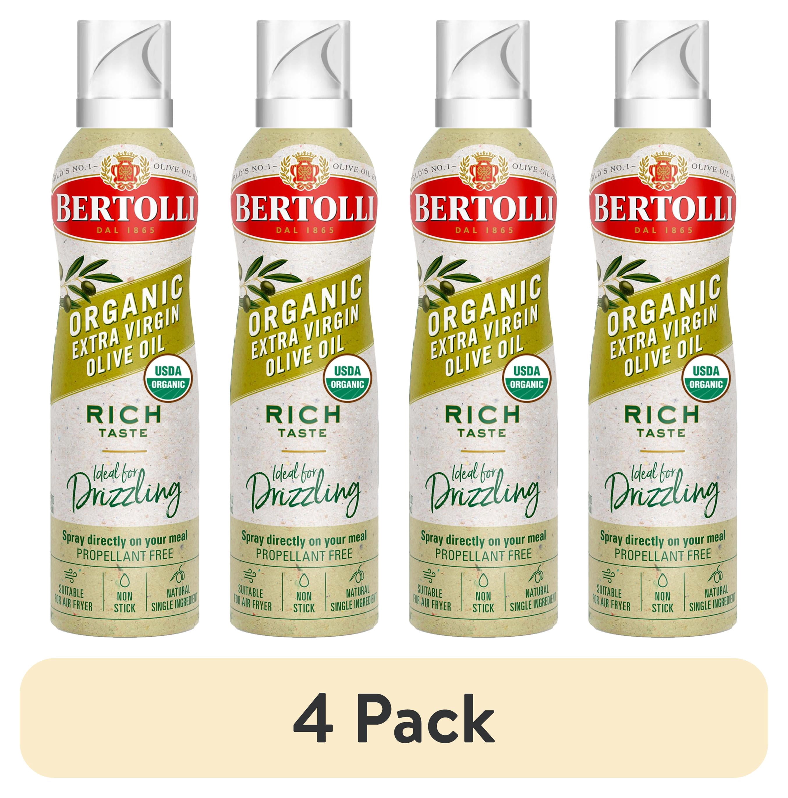 (4 pack) Bertolli Organic Extra Virgin Olive Oil Spray, Rich Taste