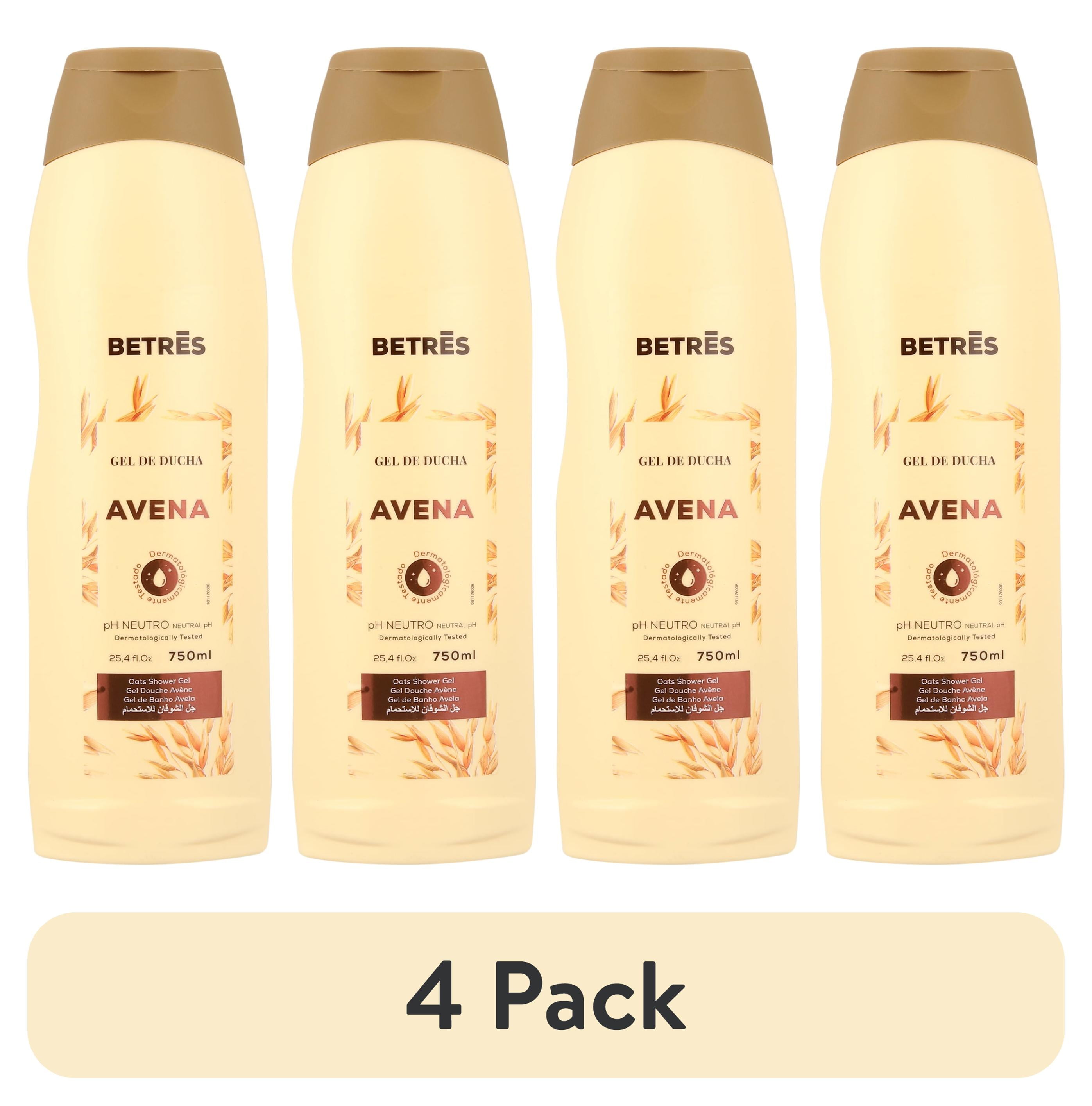 (4 pack) Betres Oatmeal Body Wash, Aloe And Glycerin, 25.4 fl. Oz.