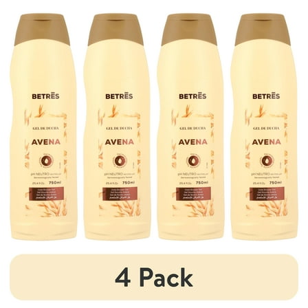 (4 pack) Betres Oatmeal Body Wash, Aloe And Glycerin, 25.4 fl. Oz.