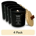 thumbnail image 1 of (4 pack) Better Homes & Gardens 13oz Cedar Leaf and Sage Scented Wooden Wick Jar Candle, 1 of 7