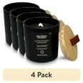 thumbnail image 1 of (4 pack) Better Homes & Gardens 13oz Salted Coconut Mahogany Scented Wooden Wick Jar Candle, 1 of 7