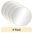 thumbnail image 1 of (4 pack) Better Homes & Gardens x Gold Round Small Decorative Wall Mirror for Bathroom or Living Room, 1 of 8