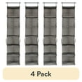 thumbnail image 1 of (4 pack) Better Homes & Gardens 6-Shelf Hanging Closet Organizer with 3 Side Pockets - Polyester and Cotton, 1 of 9