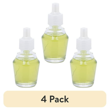 (4 pack) Better Homes & Gardens Aroma Accents Oil Refill, Rainy Spring Day, 3 pack