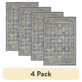 thumbnail interactive-video image 1 of (4 pack) Better Homes & Gardens Blue Floral Indoor 24" x 36" Accent Rug, 1 of 8