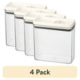 thumbnail image 1 of (4 pack) Better Homes & Gardens Flip-Tite Rectangular 11.1 Cup Food Storage Container, 1 of 12