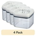 thumbnail image 1 of (4 pack) Better Homes & Gardens Canister - 6.2 Cup Flip-Tite® Square Food Storage Container, Made for Pantry Organization and Food Storage, 1 of 11
