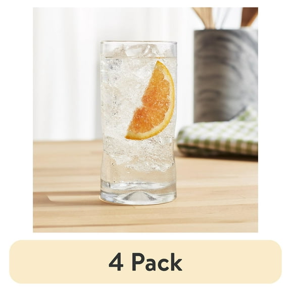 (4 pack) Better Homes & Gardens Lyra Glass Drinkware Set, 16.7 oz, 8-Piece