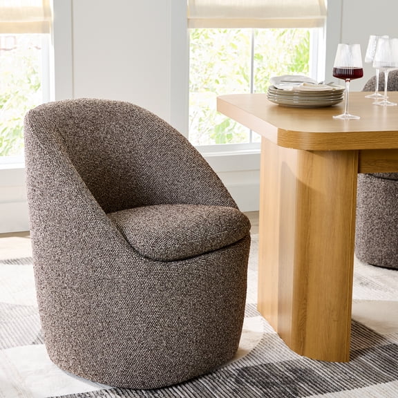 (4 pack) Better Homes & Gardens Mira Everywhere Dining Arm Chair, Truffle Brown, 1 Chair