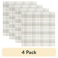 thumbnail interactive-video image 1 of (4 pack) Better Homes & Gardens Monday Plaid Woven Table Throw - Multi Color - 50"x50", 1 of 13