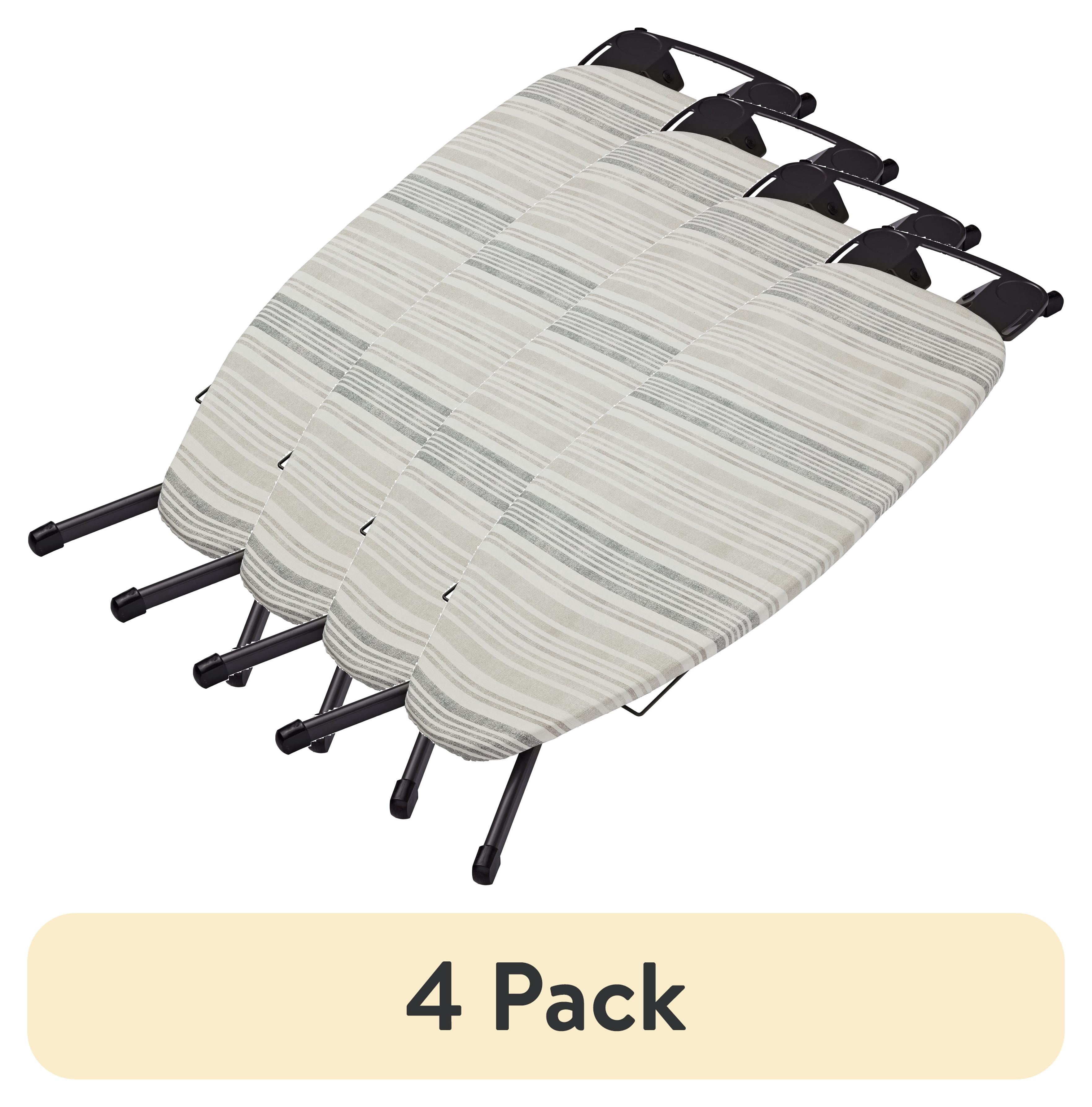 (4 pack) Better Homes & Gardens Reversible Ironing Board Cover, Scorch Resistant, Multicolor Gray/White, Cover Only - Boards Sold Separately
