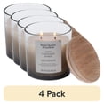 thumbnail interactive-video image 1 of (4 pack) Better Homes and Gardens Soft Cashmere and Amber Scented 2-Wick Ombre Jar Candle 12oz., 1 of 13