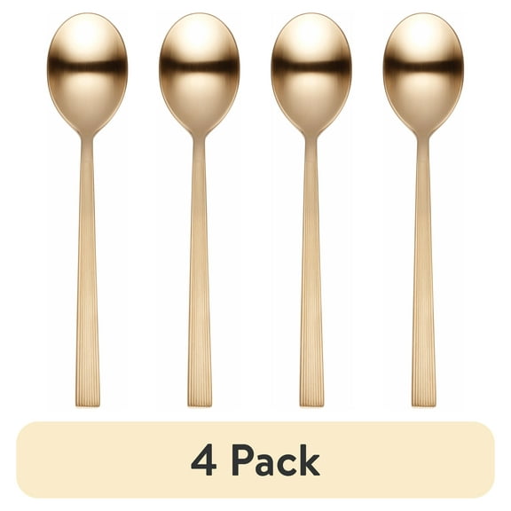(4 pack) Better Homes & Gardens Stainless Steel Dinner Spoon