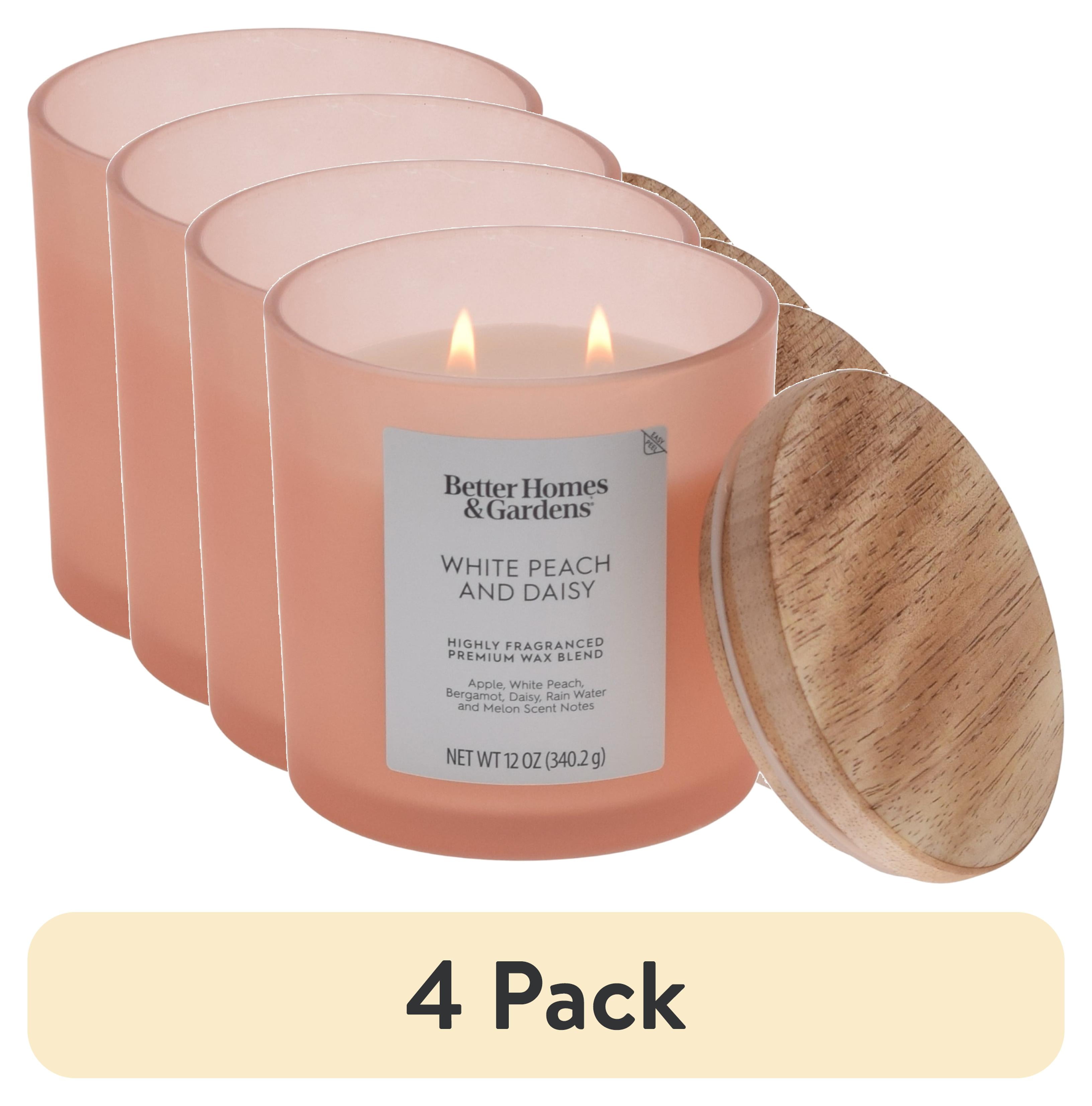 (4 pack) Better Homes & Gardens Pineapple & Ginger Scented 12oz 2-wick Candle