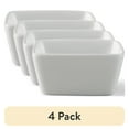 thumbnail interactive-video image 1 of (4 pack) Better Homes & Gardens White Porcelain Square Dipped Bowl, 1 of 7