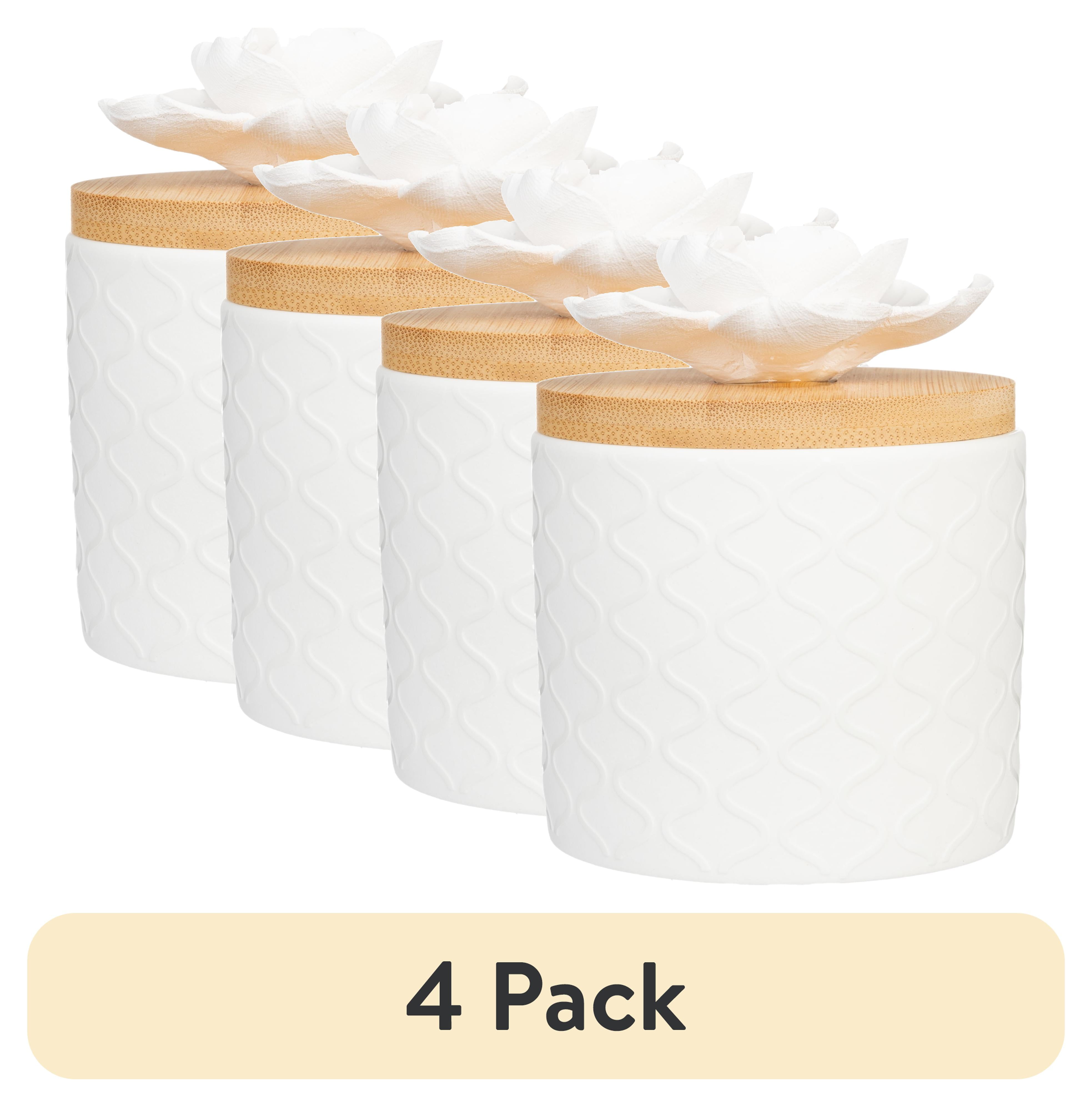 (4 pack) Better Homes & Gardens Wicking Ceramic Oil Diffuser, Floral