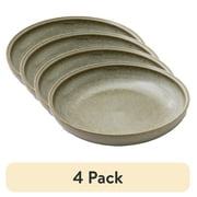 (4 pack) Better Homes and Gardens Banks Cream 8.9-inch Stoneware Dinner Bowl