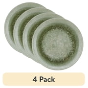 4 pack Better Homes & Gardens Reactive Green Reusable Dishwasher-Safe 10.75 in Round Bamboo Melamine Plastic Dinner Plate