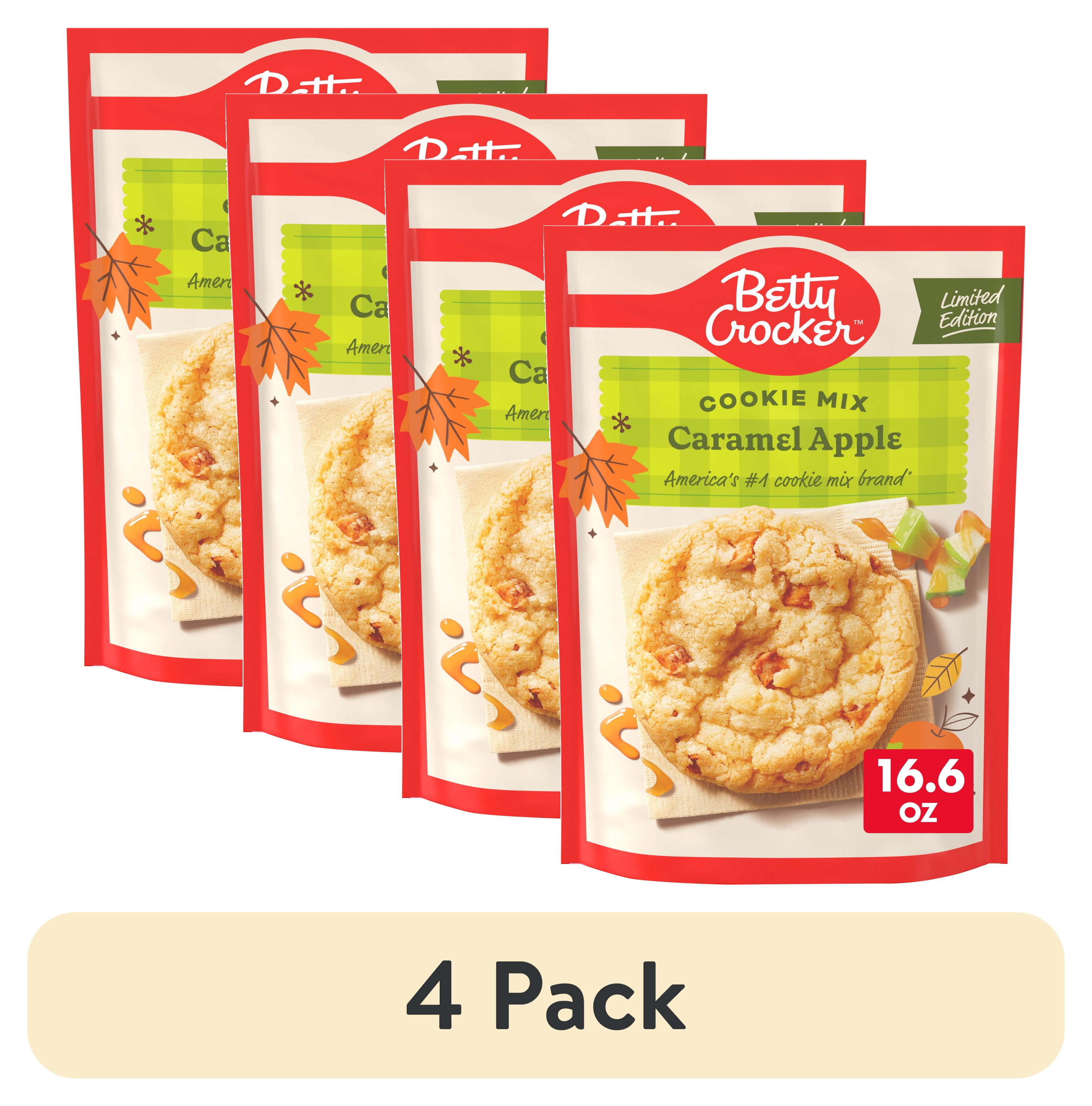 4 pack) Betty Crocker Limited Edition Caramel Apple Cookies