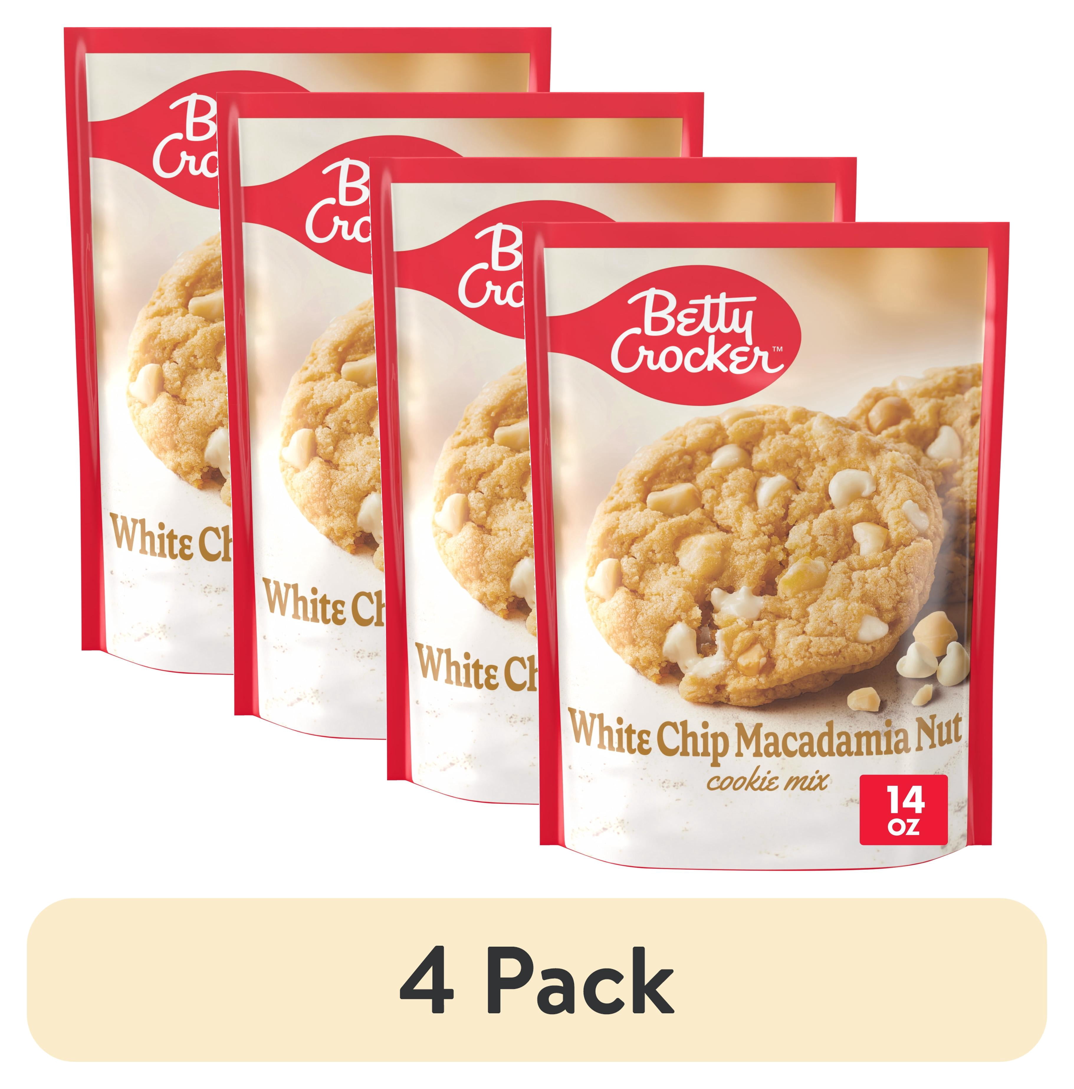 4 pack) Betty Crocker White Chip Macadamia Nut Cookies, Cookie