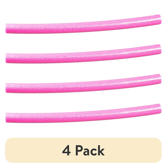 (4 pack) Big Joe Swim Pool Noodle (Single Unit), Pink, 50 inches long, 2.25 inches wide