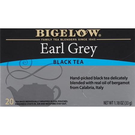 (4 pack) (4 pack) Bigelow Earl Grey, Black Tea Bags, 20 Count