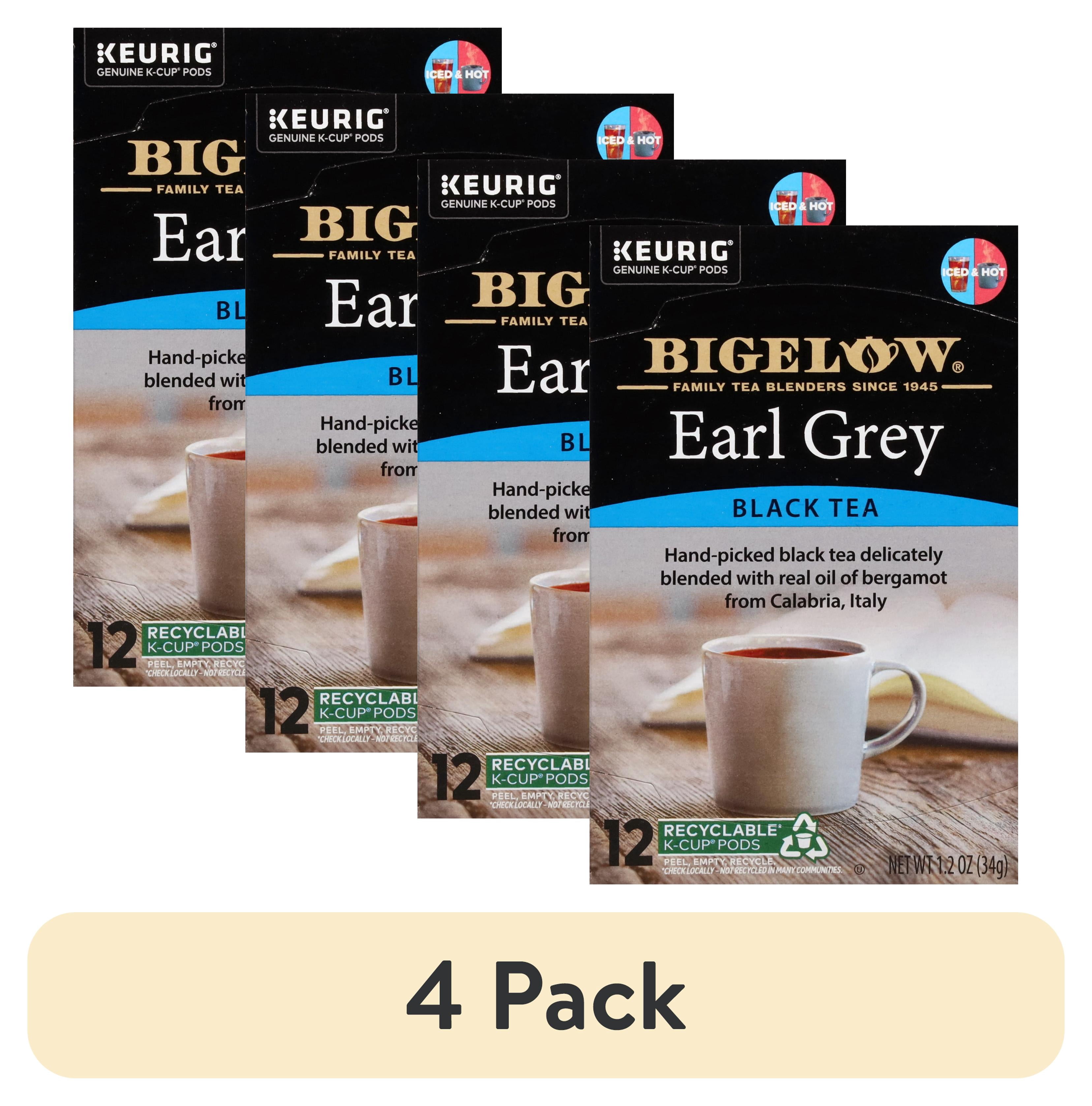 Packing Processed Tea (4 pack) Bigelow Earl Grey Black Tea K-Cup Pods, 12 Count - Walmart.com
