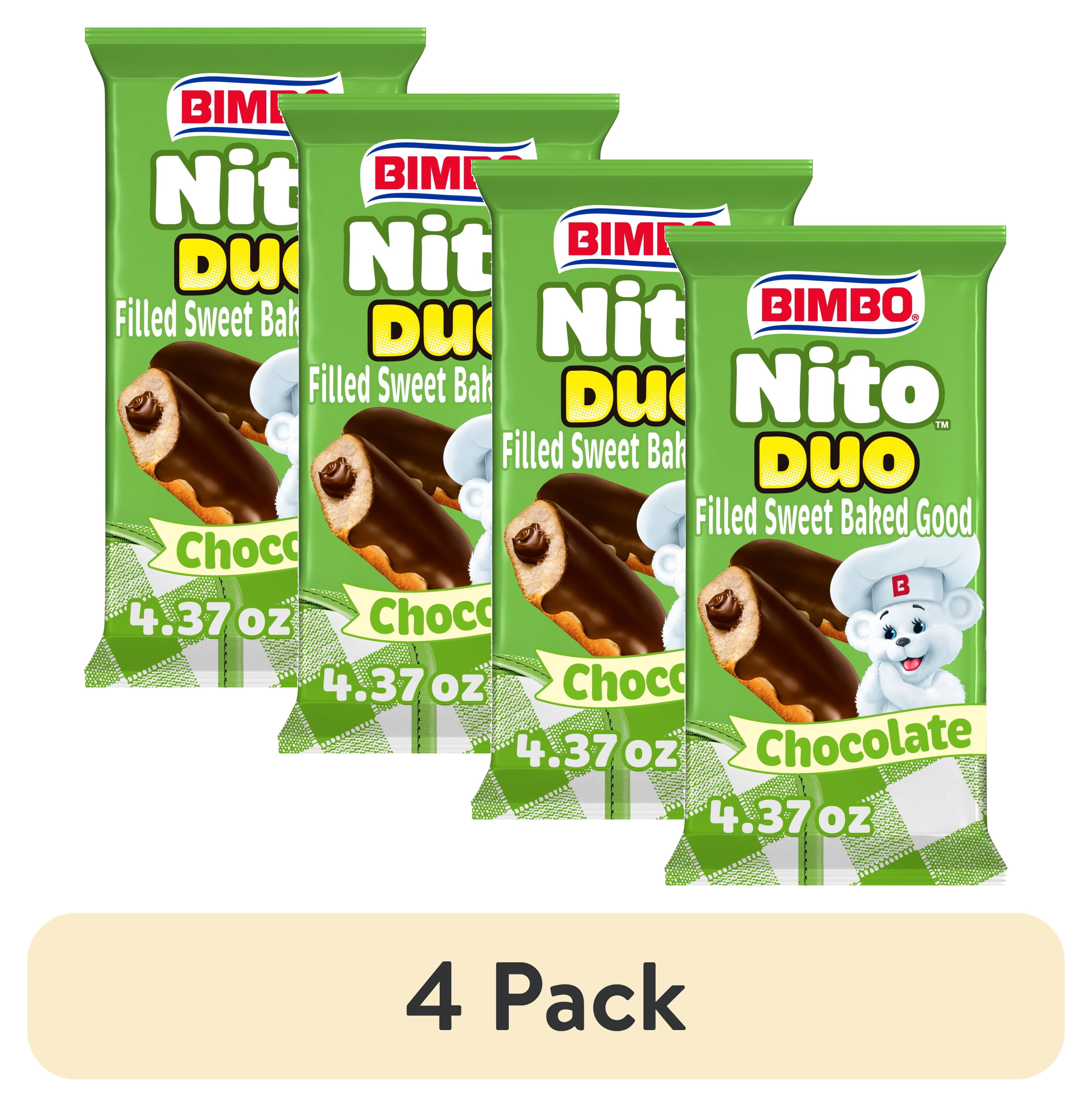 4 pack) Bimbo Nito Duo Chocolate Crème Filled Sweet Baked Good, 2