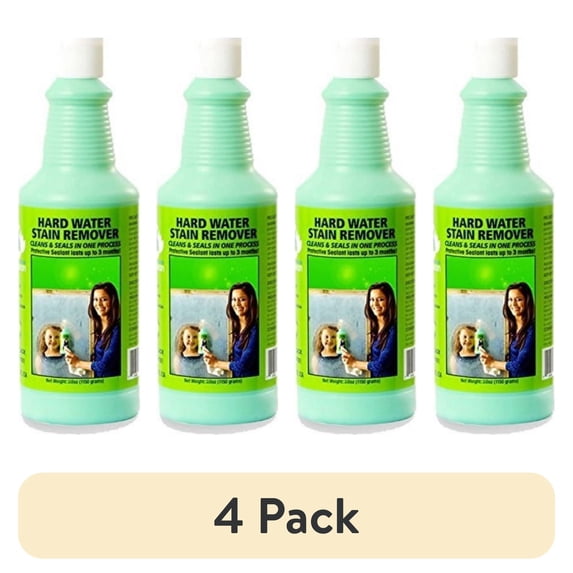 (4 pack) Bio-Clean Products, Eco Friendly Hard Water Stain Remover (20 oz large), Professional Cleaner, Granite