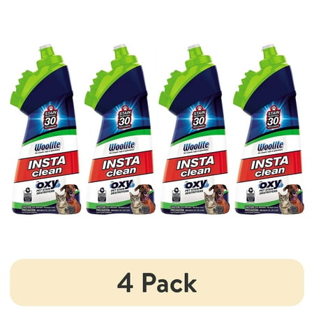 (4 pack) Bissell Woolite InstaClean Pet with Brush Head Cleaner, 1740