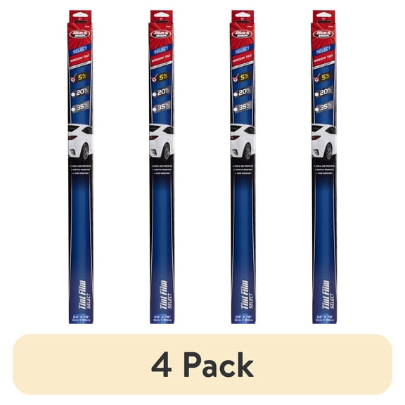 (4 pack) Black Magic Select 5% VLT Tinted Window Film for Cars, Trucks, SUVs, and Boats