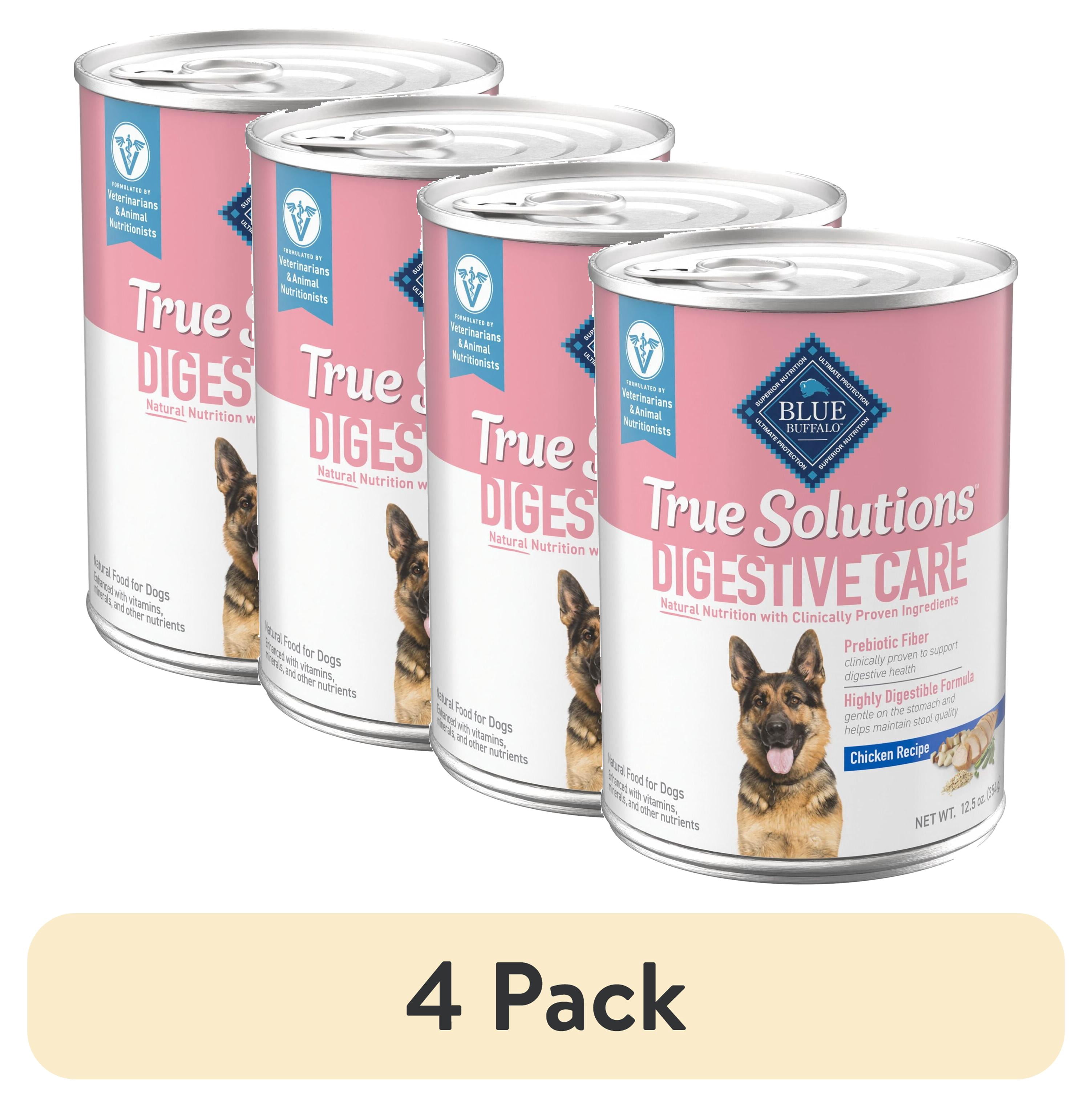 (4 pack) Blue Buffalo True Solutions Digestive Care Wet Dog Food, 12.5-oz. Can