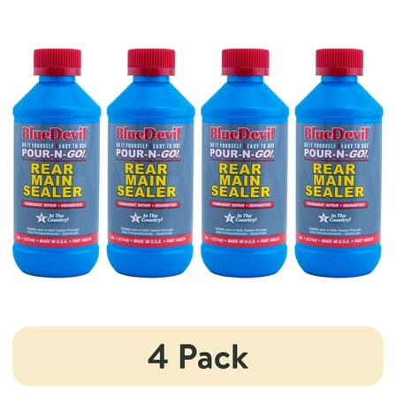 (4 pack) BlueDevil Rear Main Sealer, 8 oz Bottle