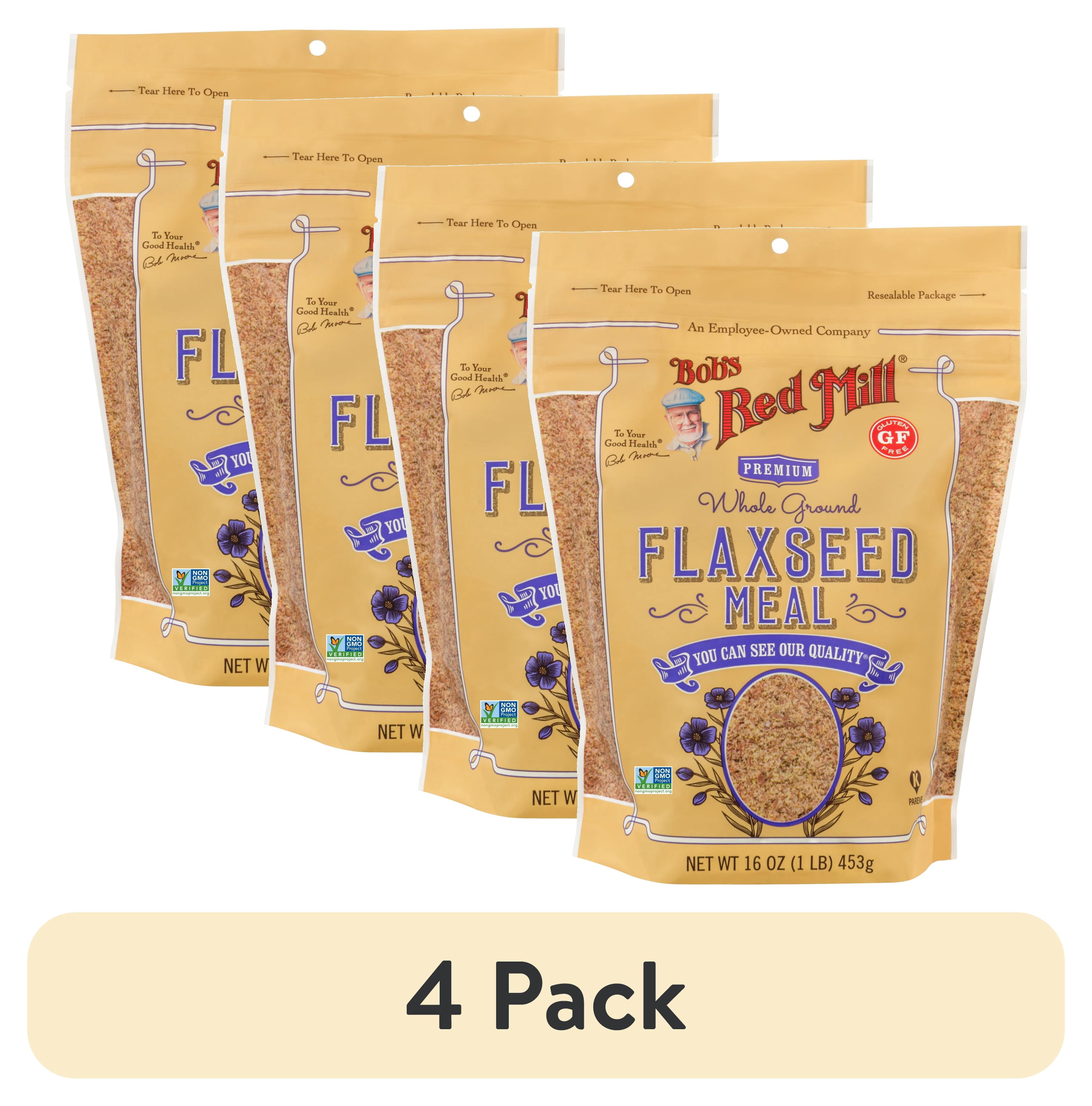 (4 pack) Bob's Red Mill Flaxseed Meal, 16 oz Bag