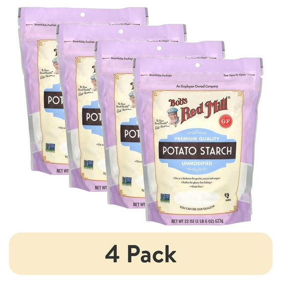 (4 pack) Bob's Red Mill Gluten Free Potato Starch 22 oz