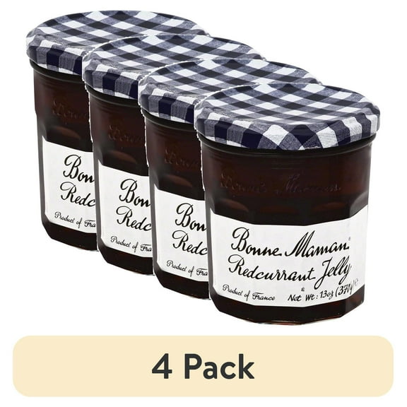 (4 pack) Bonne Maman Jelly Red Currant, 13 Oz