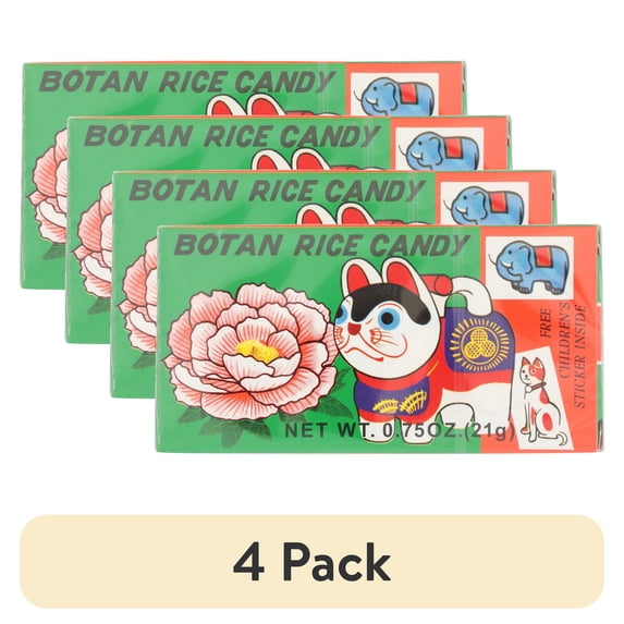 (4 pack) Botan Ame Rice Candy, 0.75 oz